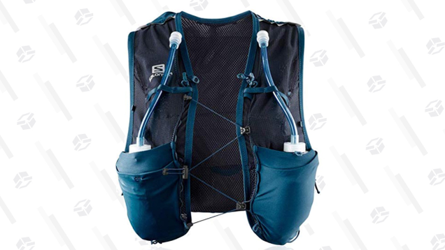 The Salomon Advanced Skin 8 places the hydration packs lower on the front than most of the competition, which keeps them below womens’ breasts, rather than on them.